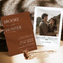 Bohoウェディングの招待 |モダンミニマ結婚リスト