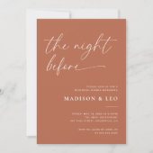 Bohoウェディングリハーサルのディナーの招待 招待状 (正面)