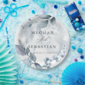 BOHOウォーターカラーウッドランドリーフ紙プレート ペーパープレート (パーティー)