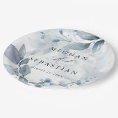 BOHOウォーターカラーウッドランドリーフ紙プレート ペーパープレート (アングル)