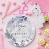 BOHOウォーターカラーウッドランドリーフ紙プレート ペーパープレート (パーティー)