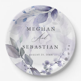 BOHOウォーターカラーウッドランドリーフ紙プレート ペーパープレート