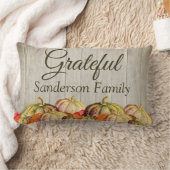 BOHOウォーターカラーカボチャ ランバークッション (ブランケット)