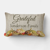 BOHOウォーターカラーカボチャ ランバークッション (正面)