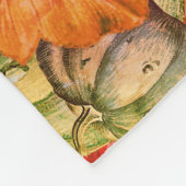 BOHOウォーターカラーパンプキン秋感謝祭パーティー フリースブランケット (角)