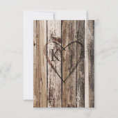 Bohoウッドひまわり〔雄ジカの〕枝角素朴RSVPカード 出欠カード (裏面)