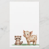 Bohoウッドランド赤ちゃんシャワー甘い混乱ゲームを推測 チラシ (裏面)