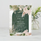 BOHOエメラルドグリーンパンパスグラス結婚ズ (スタンド正面)