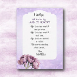 BOHOエレガンス！私のメイド・オブ・オーナー（花嫁付き添い人） 招待状