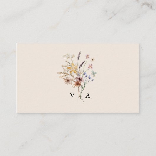 Bohoエレガントレジストリカード エンクロージャーカード (裏面)