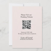 BOHOエレガントワイルドフラワー日付カードを保存 招待状 (裏面)