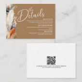 BohoエンクモダンロージャQRコードカード ノートカード (正面/裏面)