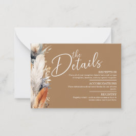 BohoエンクモダンロージャQRコードカード ノートカード