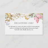 Bohoエンクロージャカードに蝶 エンクロージャーカード (正面)