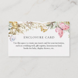 Bohoエンクロージャカードに蝶 エンクロージャーカード