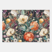 BOHOエンチャントフローラデカップデコレーション紙 ラッピングペーパーシート (正面2)