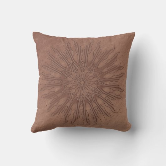 BOHOオーガニックライフスタイル日が差すこと曼荼羅 クッション (裏面)