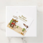 Bohoカウボーイベアーウェスタンロデオカボスベビーシャワー フェイバータグ (インサイチュ)