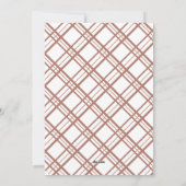 Bohoカップル写真暖かい願いホリデーカード シーズンカード (裏面)