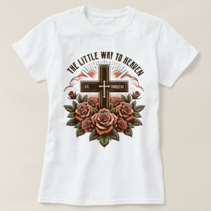 Bohoカトリック聖Therese小さな道伝統的 Tシャツ