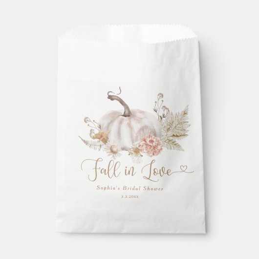 Bohoカボチャ秋の愛のトリートカフェバッグ フェイバーバッグ (正面)