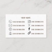 Bohoカメラ名刺 名刺 (裏面)