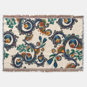 Bohoカラフルなボヘミアのモダンで腰回りが大きでシックなパターン スローブランケット (正面)