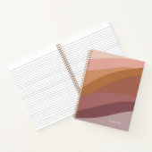 Bohoカラフル抽象芸術レトロ名 ノートブック (内部)