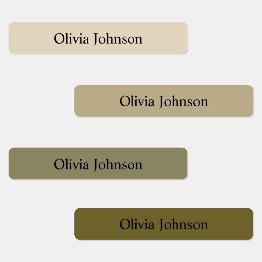 Bohoカラーキッズ防水名ラベル ラベル (グループ)