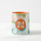 Bohoカラーギフトパーソナライズされた誕生日オレンジ マグカップ (中央)