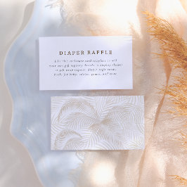 Bohoカラーパーム葉ミニマル赤ちゃんシャワー エンクロージャーカード