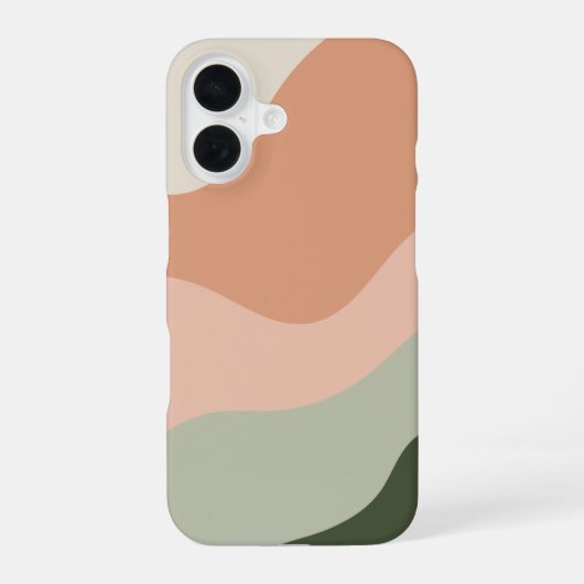 Bohoカラーフローアーチ iPhone 16ケース (裏面)