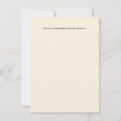 Bohoカントリーウォーターカラーダイニングテーブルフローラシック 招待状 (裏面)