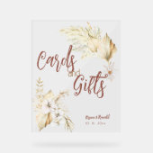 Bohoカード、ギフト、花束 アクリルサイン (正面)