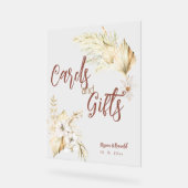 Bohoカード、ギフト、花束 アクリルサイン (傾斜)