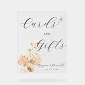 Bohoカード、ギフト、花束 アクリルサイン (正面)