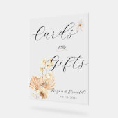 Bohoカード、ギフト、花束 アクリルサイン (傾斜)