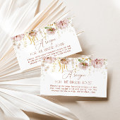 Bohoガーデンフローラレシピ花嫁になる エンクロージャーカード