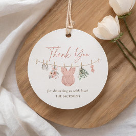 Bohoガール赤ちゃん服ベビーシャワー フェイバータグ