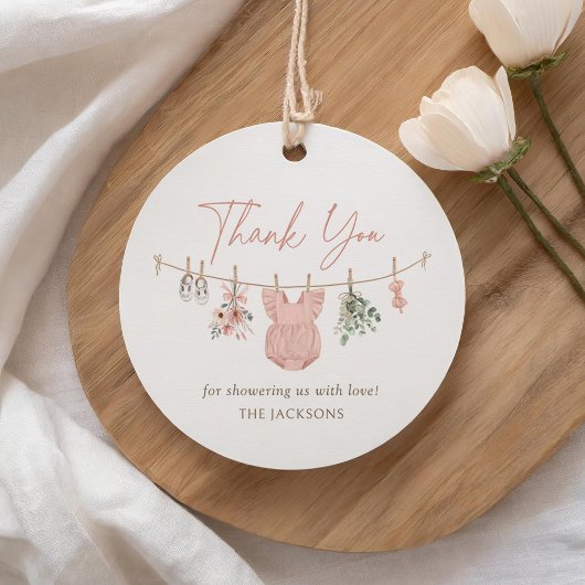 Bohoガール赤ちゃん服ベビーシャワー フェイバータグ