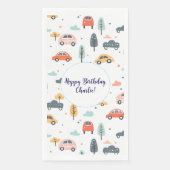 Bohoキッズカーツリー&クラウドパターン誕生日 (正面)