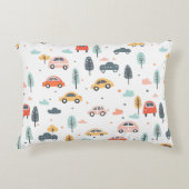 Bohoキッズカー、木と雲パターン アクセントクッション (正面)