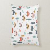 Bohoキッズカー、木と雲パターン アクセントクッション (正面(垂直))