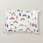 Bohoキッズカー、木と雲パターン アクセントクッション (裏面)