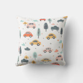 Bohoキッズカー、木と雲パターン クッション (裏面)