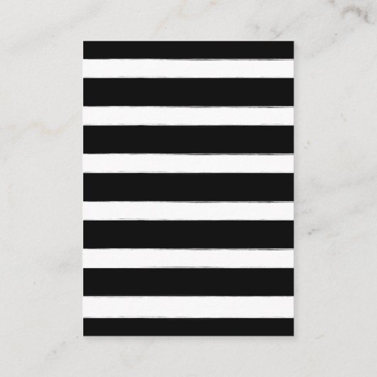 BohoキツネストライプBaby Shower Book Request エンクロージャーカード (裏面)