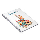 Bohoギターとフローラ開花 ノートブック (右側)