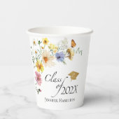 Bohoギルド山花花花花束卒業式 紙コップ (裏面)