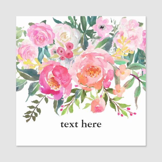 bohoクラシックフローラ名タグ 名札 (正面)