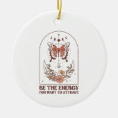 Bohoクリスマスを引き付けたいエネルギーになる セラミックオーナメント (正面)